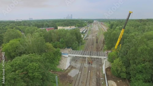 Reconstruction of Bogorodsky viaduct and MKZD railway tracks photo