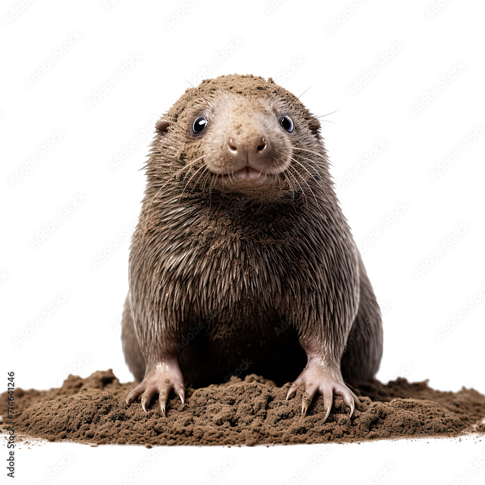 Mole isolated on white or transparent background Mole isolated on white or transparent background