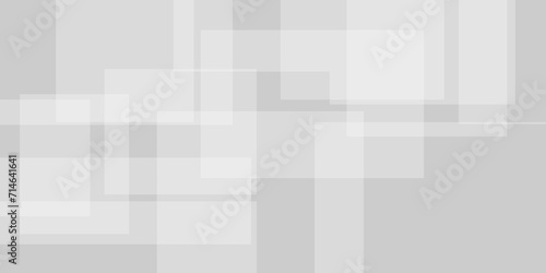 White and grey geometric minimal and square overlap layer shape banner design. Abstract geometric minimal futuristic element concept. Design for poster, brochure, banner, wallpaper, cover, flyer.