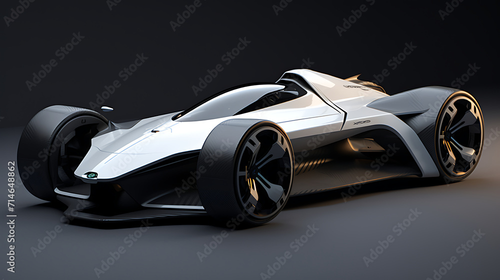 A design concept for a lightweight track-focused car.
