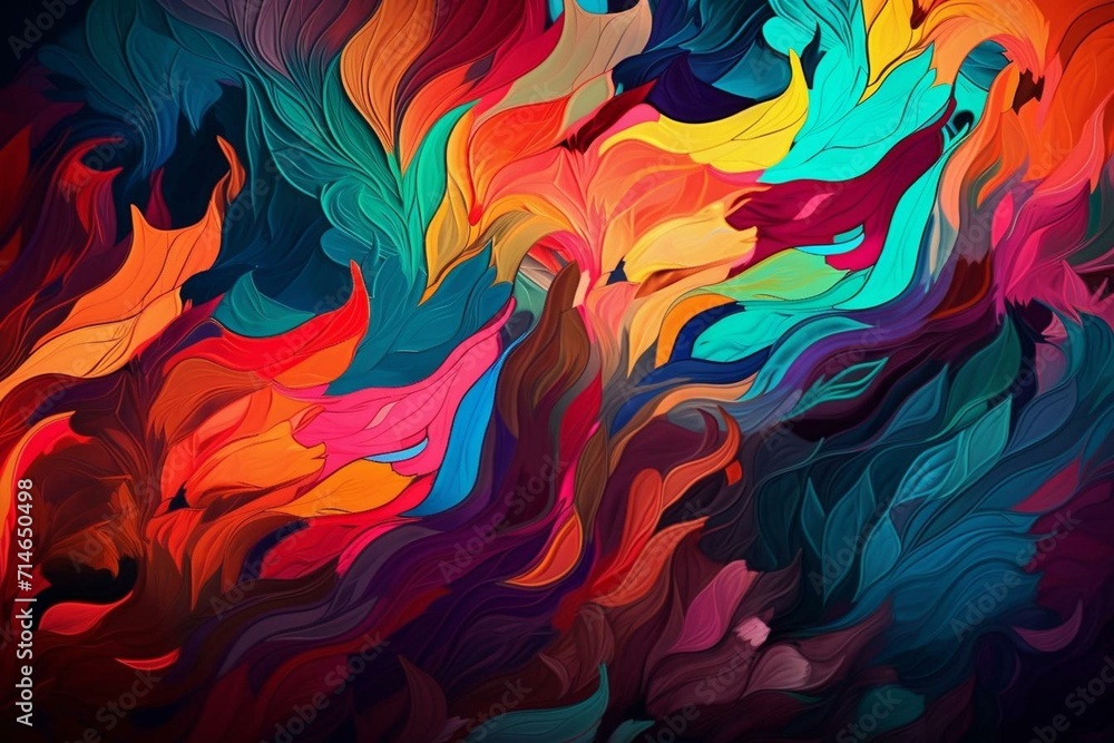 Vibrant artwork ideal for desktop backgrounds. Generative AI