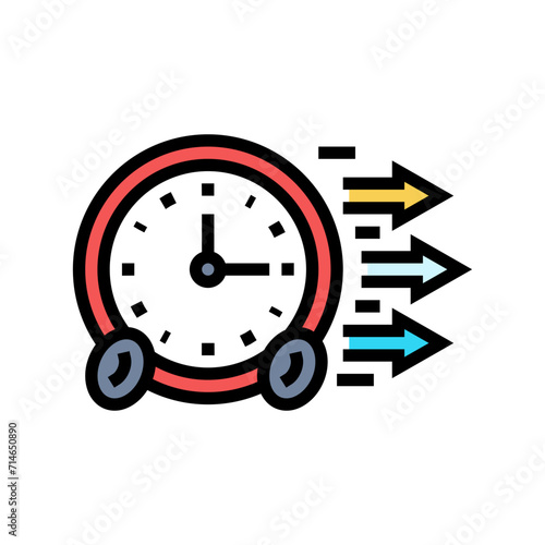 timeboxing time management color icon vector. timeboxing time management sign. isolated symbol illustration