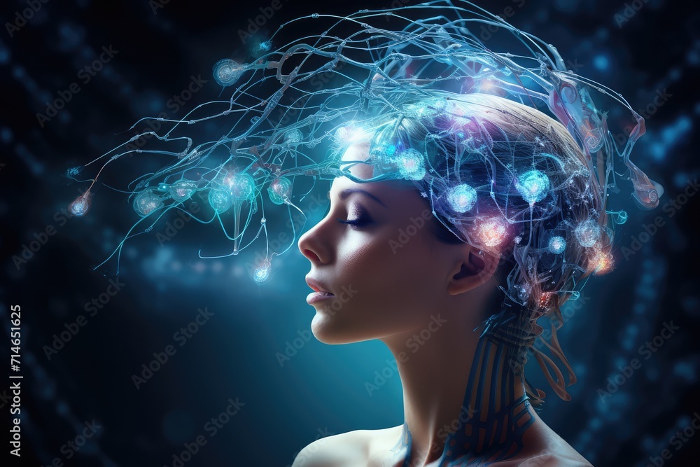 Cyborg brain chip nerve cells Neurobiology, neurochemistry, neurophysiology, Neurons neurotransmission and neuroplasticity. Neural processes, Neuromodulation, drives cognitive functions in mind axon Cyborg brain chip nerve cells Neurobiology, neurochemistry, neurophysiology, Neurons neurotransmission and neuroplasticity. Neural processes, Neuromodulation, drives cognitive functions in mind axon