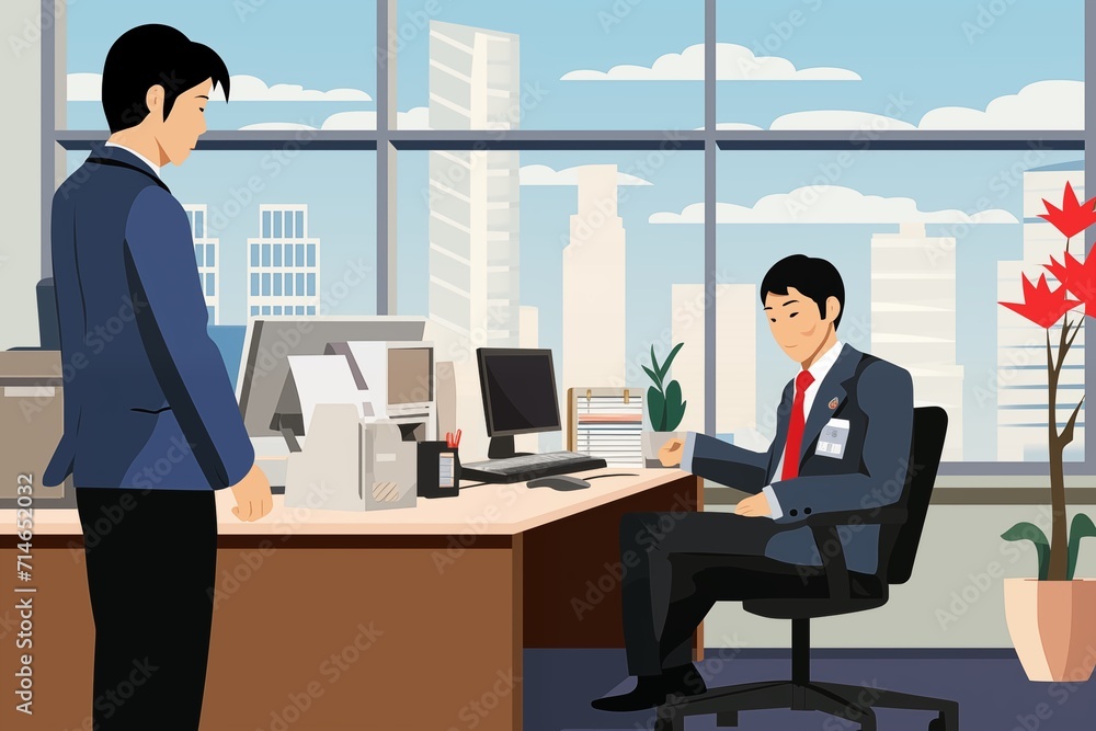 新入社員のオフィス生活 新入社員のオフィス生活
