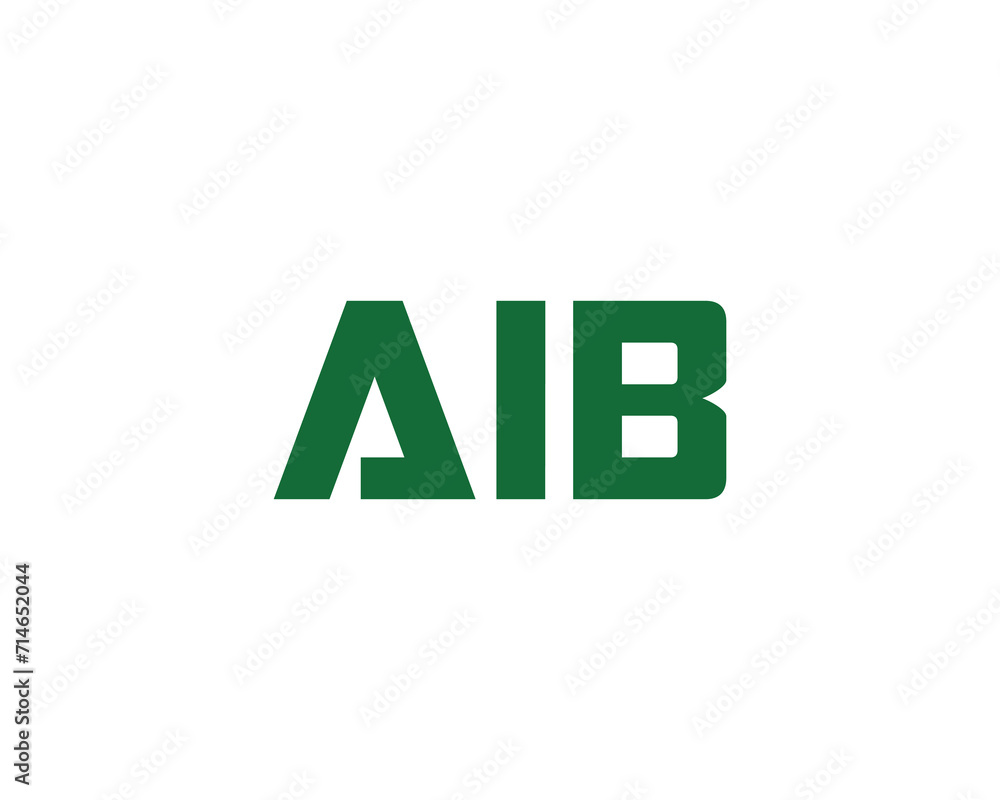 AIB logo design vector template AIB logo design vector template