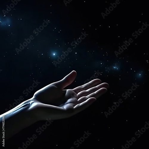 Hand Reaching Out To The Stars