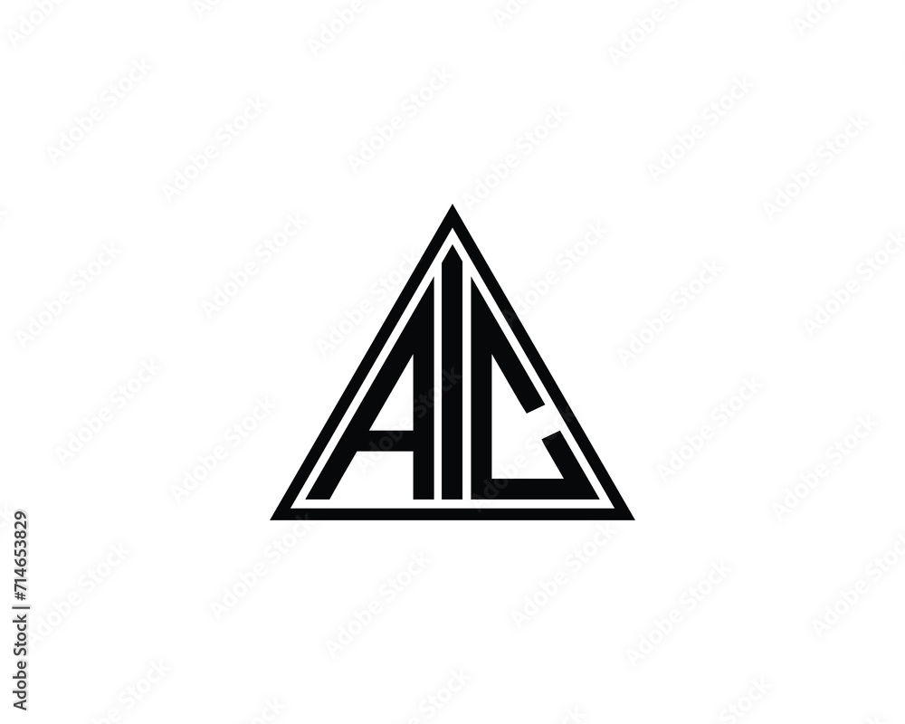 AIC Logo design vector template AIC Logo design vector template