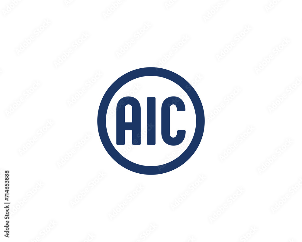 Obraz premium AIC Logo design vector template