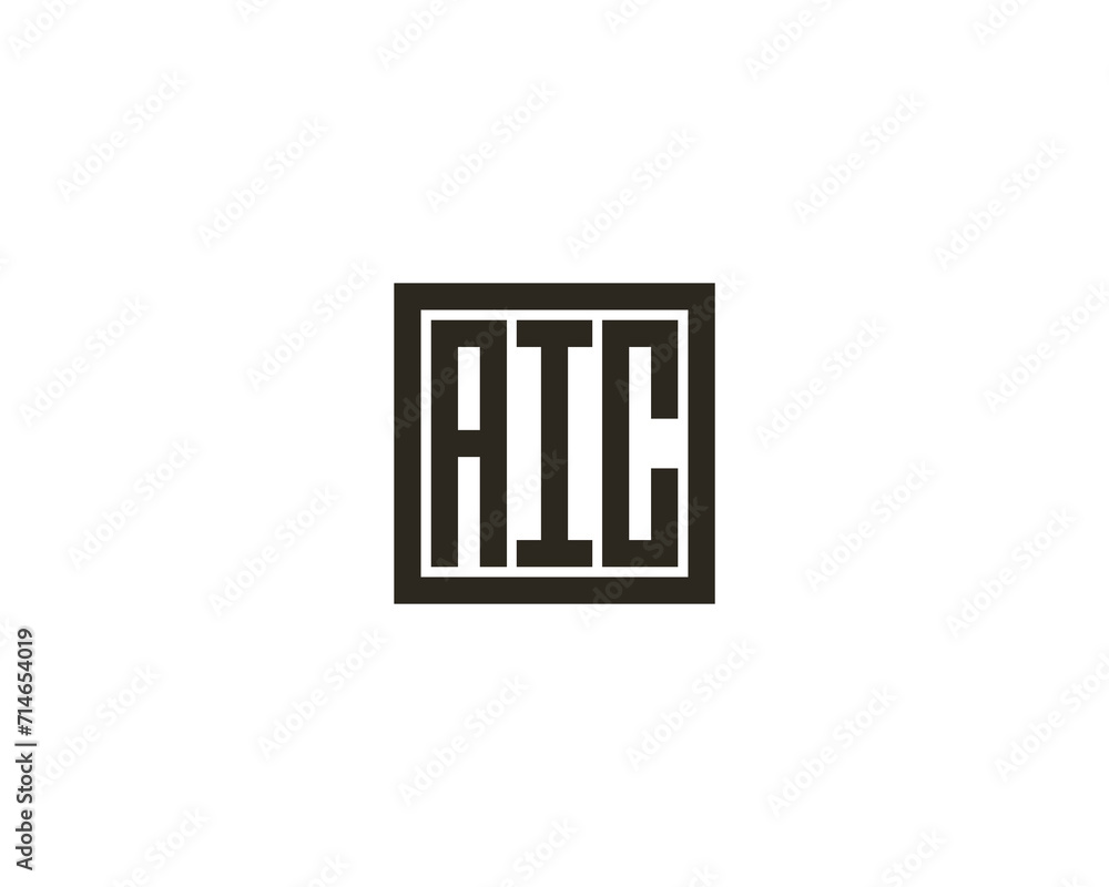 AIC Logo design vector template