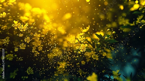Background of yellow flowers © Karen
