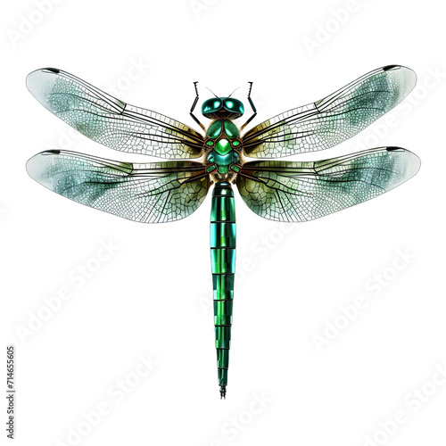 Hines Emerald Dragonfly isolated Transparent Background © Anwar