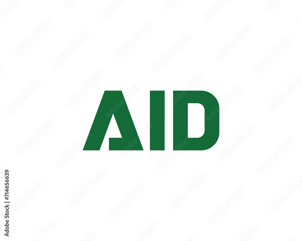 Fototapeta premium AID Logo design vector template