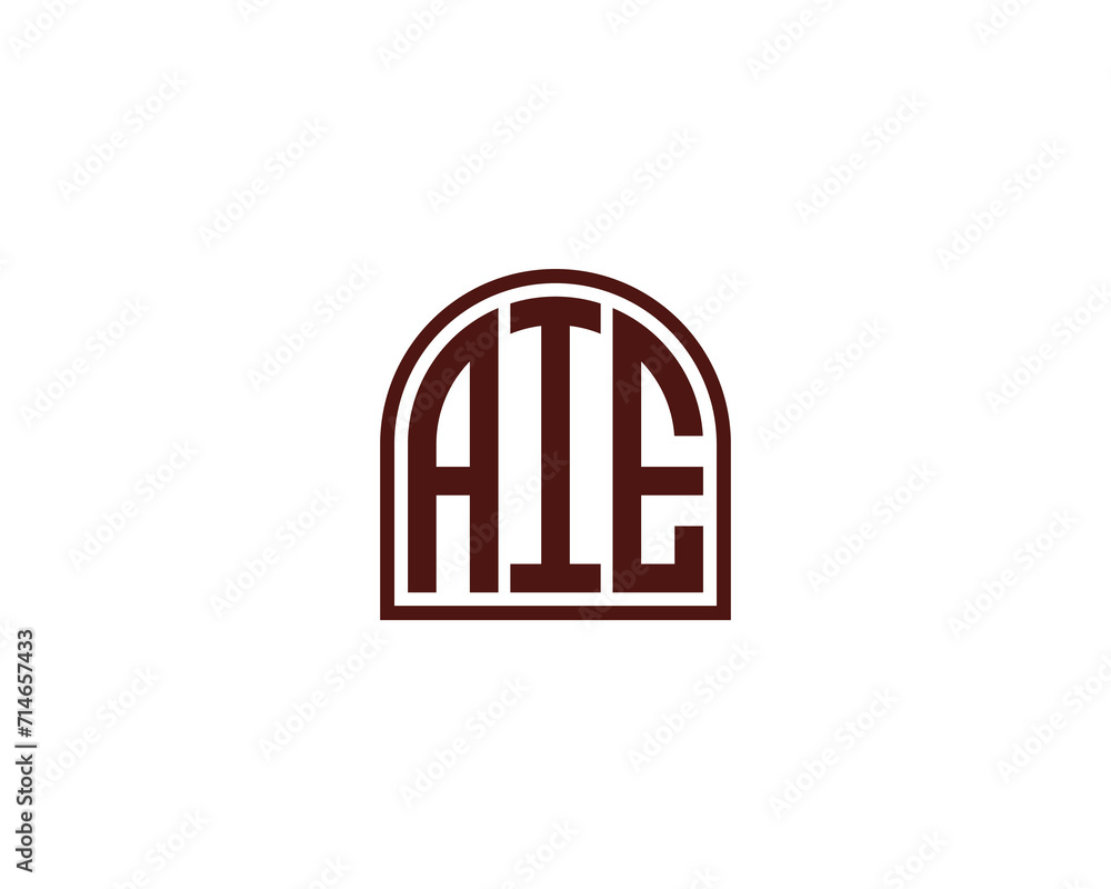 AIE Logo design vector template AIE Logo design vector template