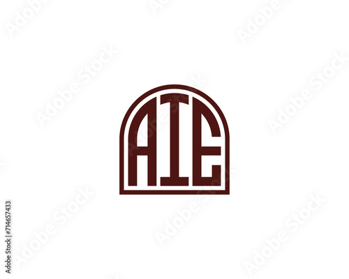 AIE Logo design vector template
