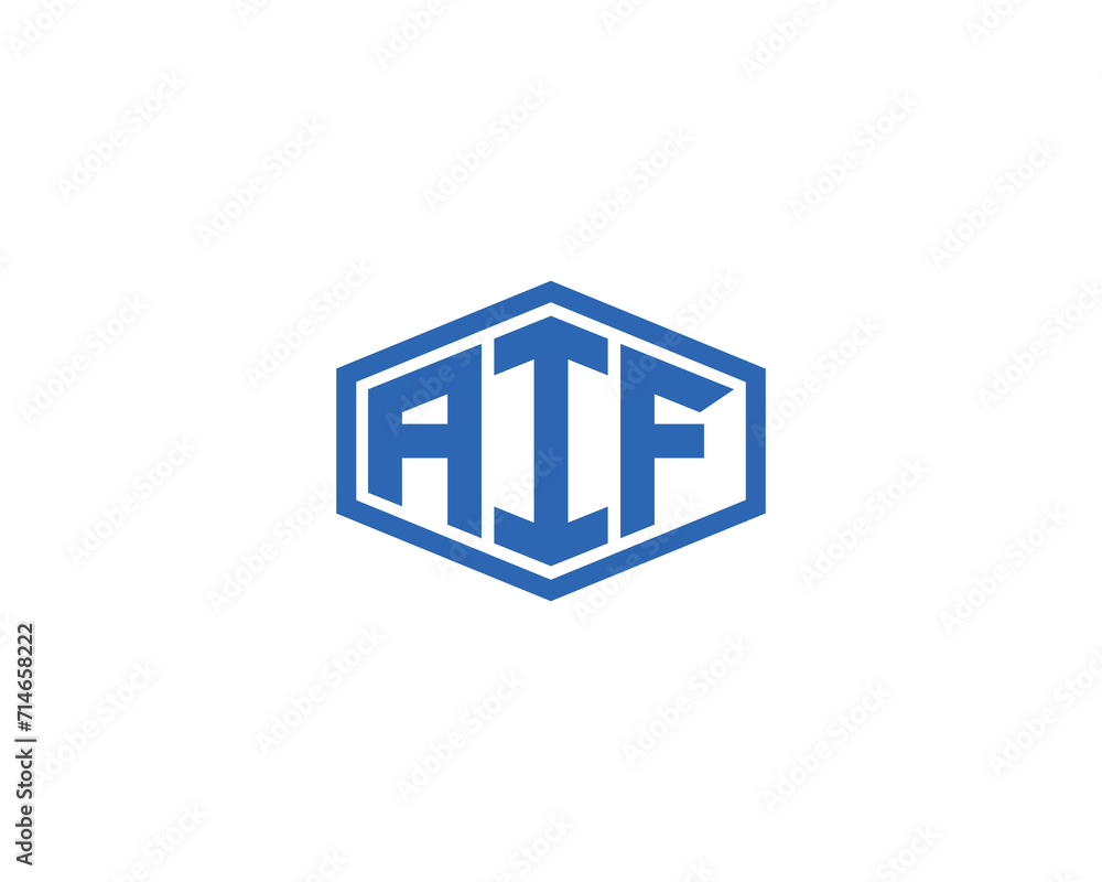 AIF Logo design vector template AIF Logo design vector template
