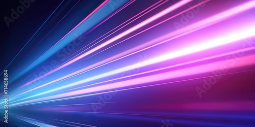 A glowing background of purple and blue stripes. generative AI