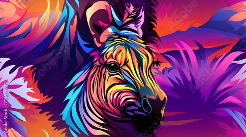 Animal psychedelic glitch s...