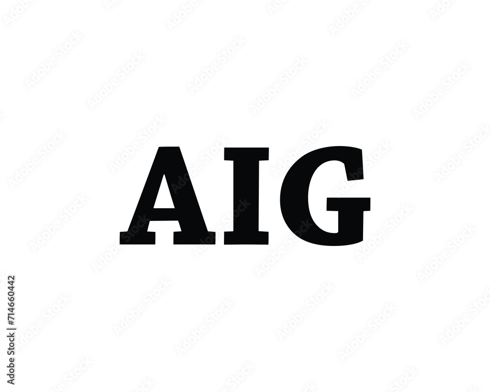 AIG Logo design vector template AIG Logo design vector template