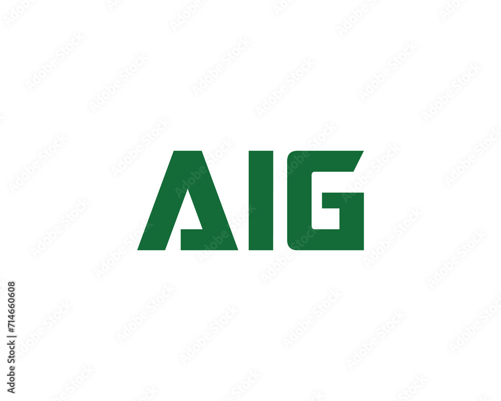 AIG Logo design vector template AIG Logo design vector template