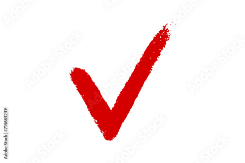 Red check marker isolated on background. Red check marker png. marker check isolated. check box isolated. checklist photo