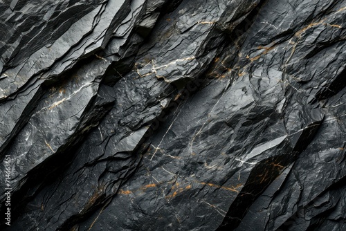 Black stone texture background. Natural stone surface for design and decoration.