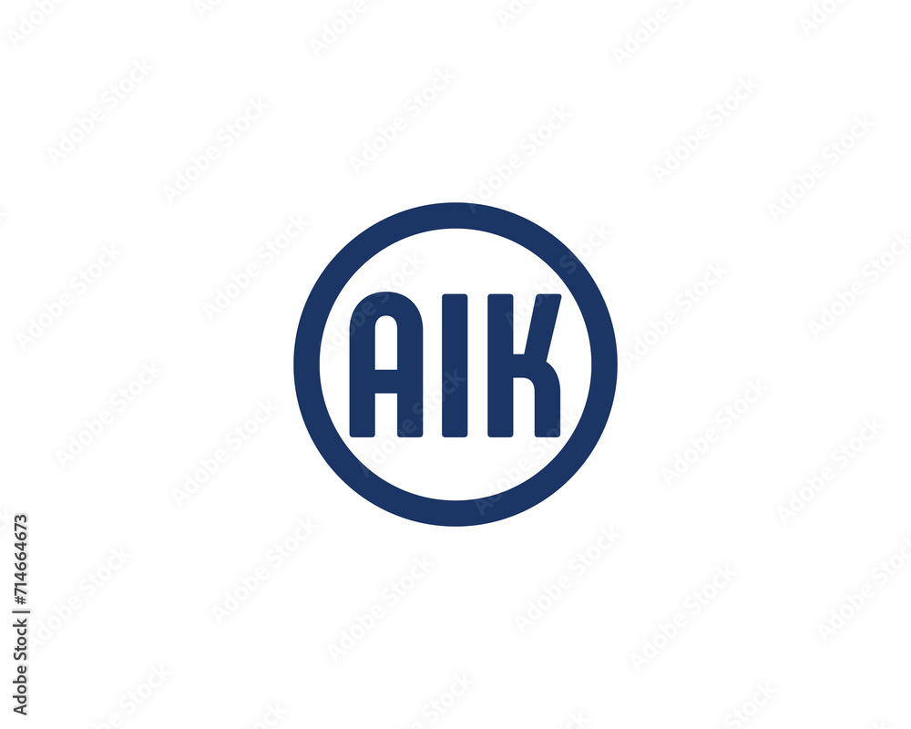 AIK logo design vector template AIK logo design vector template