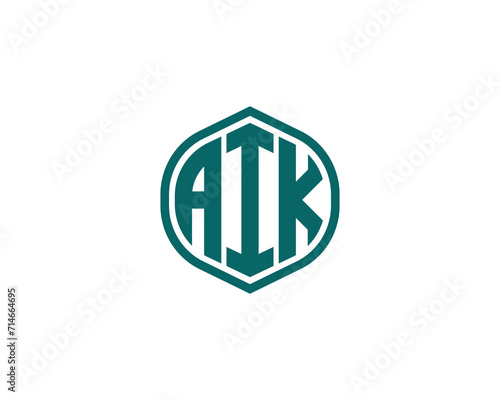 AIK logo design vector template