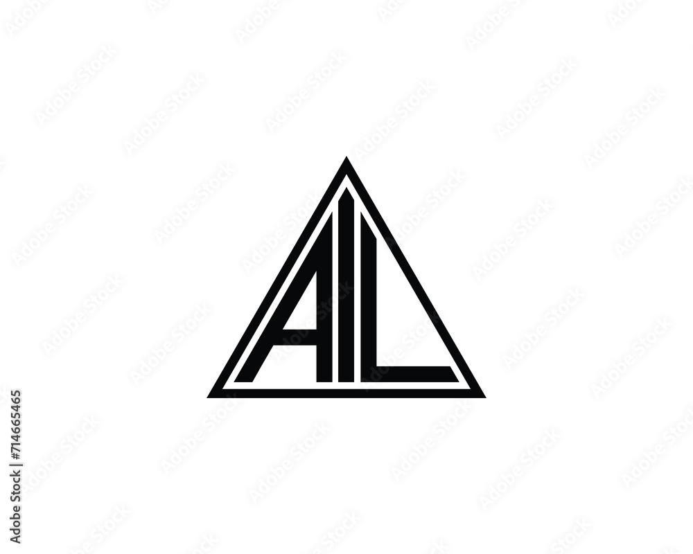AIL Logo design vector template AIL Logo design vector template