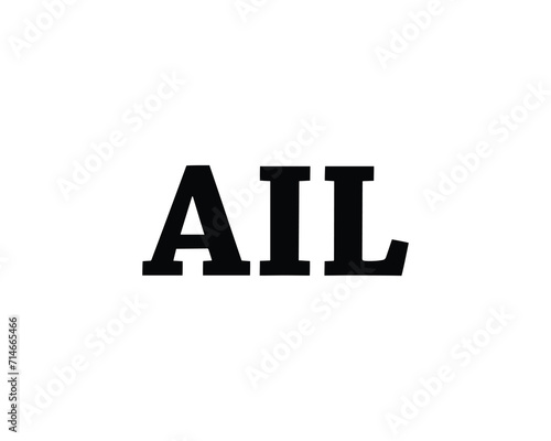 AIL Logo design vector template