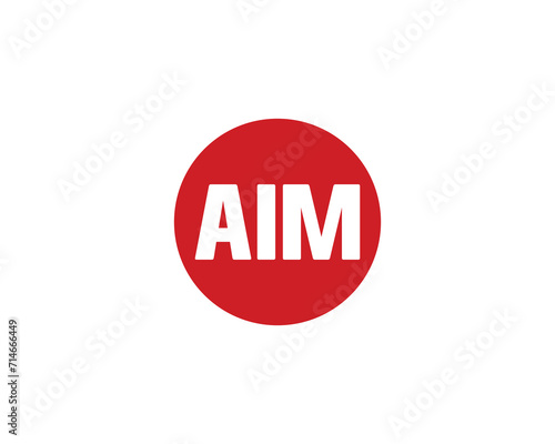 AIM logo design vector template