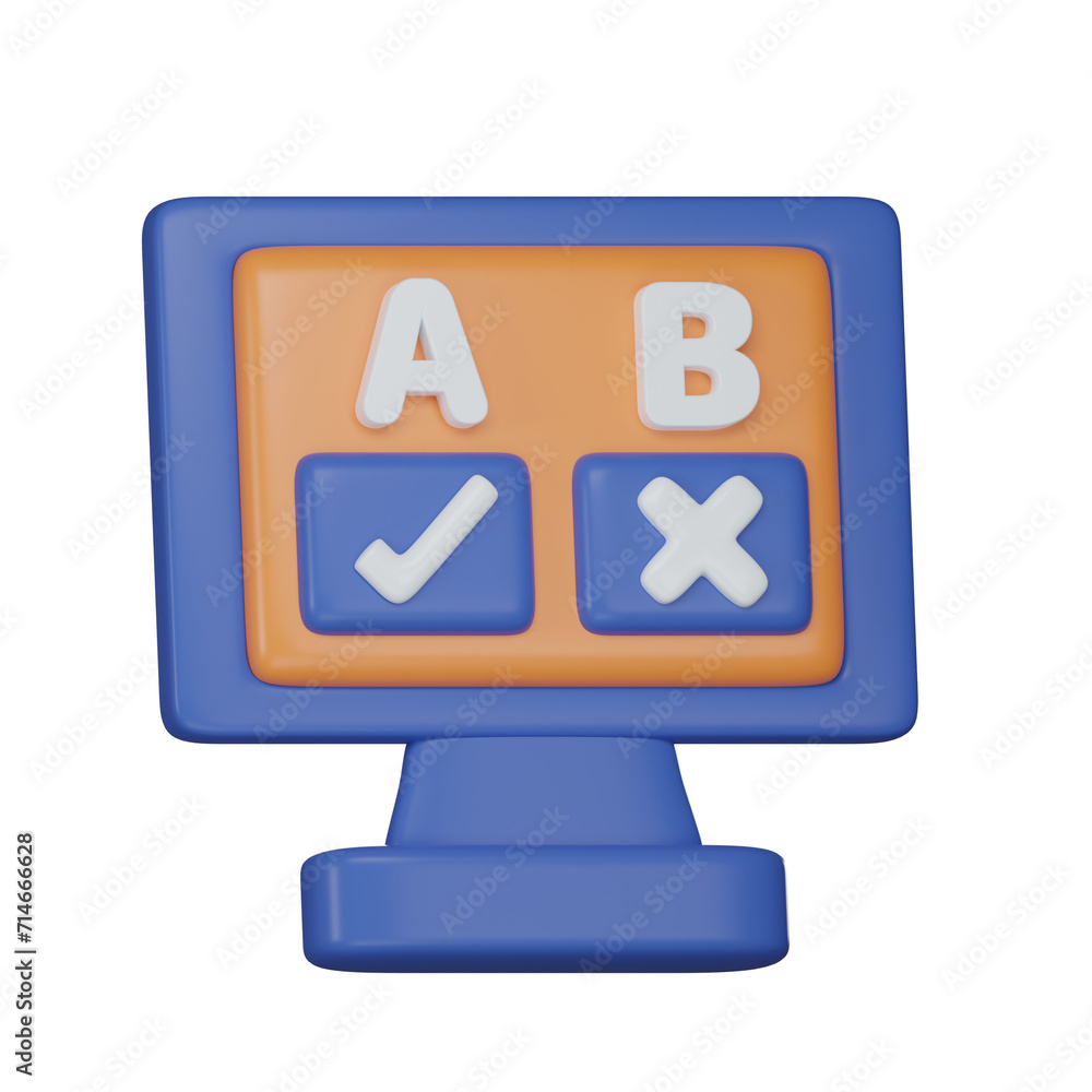 AB TESTING 3d icon AB TESTING 3d icon