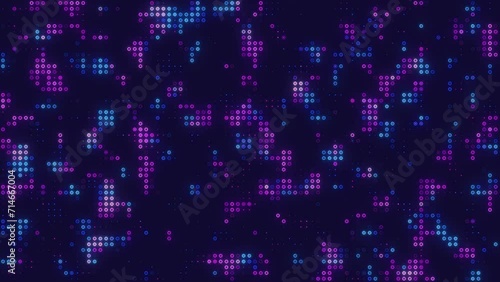 Abstract technology halftone background, digital dotted halftone background.