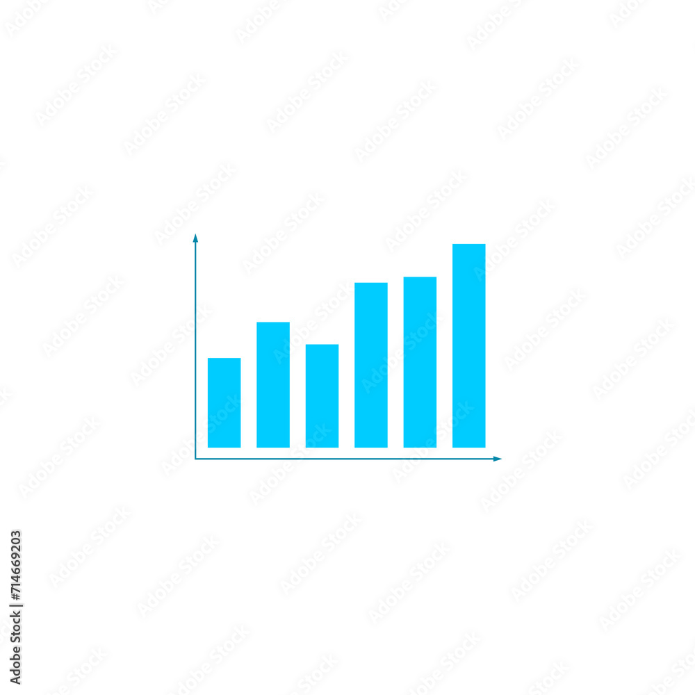 Business graph icon. Success as growth line icon isolated on transparent background Business graph icon. Success as growth line icon isolated on transparent background