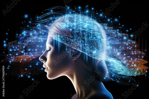 Rejuvenation deep sleep enhanced sleep quality. Neurological neural human brain mind axon connection is vital for relaxation. Sleep affirmation techniques brain wellness, peaceful sleep experience.