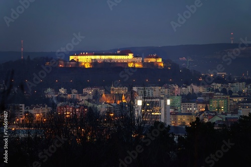 City Brno - Czech Republic - Europe. Spilberk - beautiful old castle and fortress forming the dominant of the city of Brno.