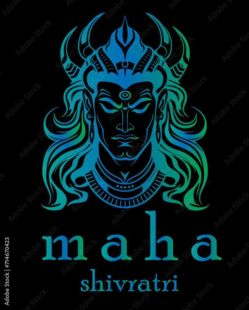 Lord shiva  festival vector image