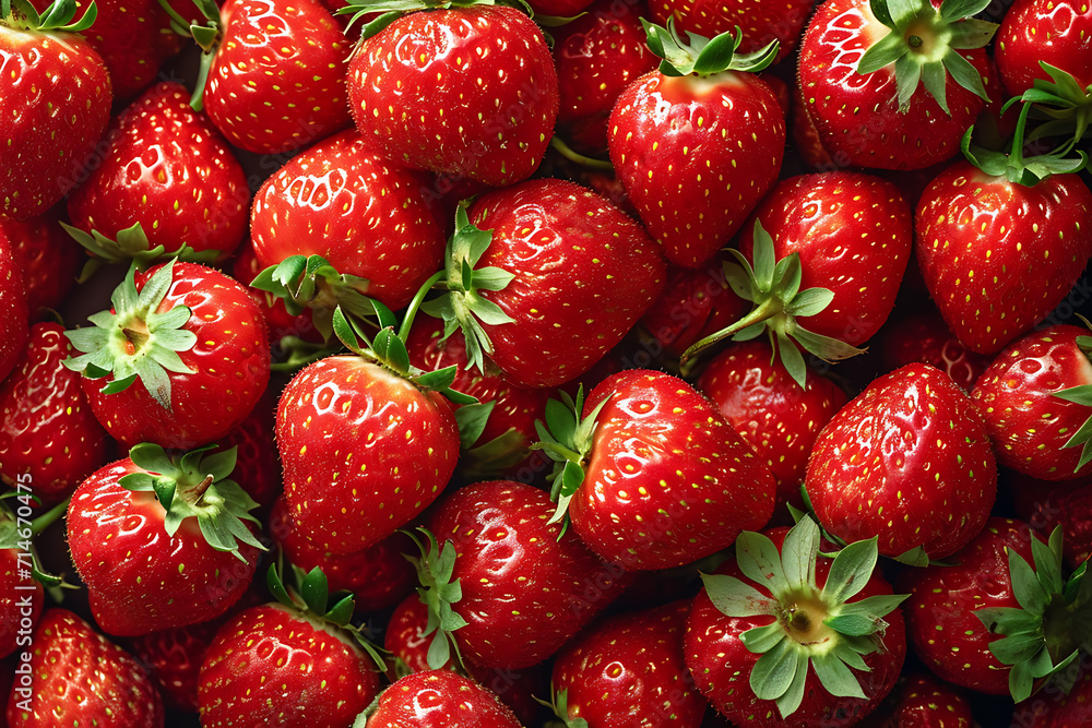 ripe red flatlay-style strawberries
ripe red flatlay-style strawberries