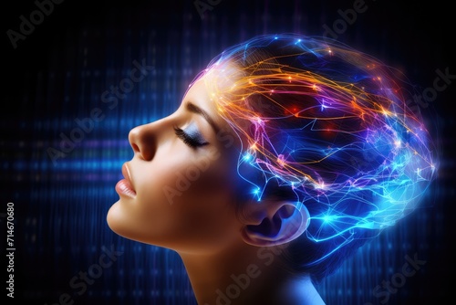 Brain sleep relaxation  mindful meditation brain waves. Affirmations and positive mindset promote brain health. Listening to brainwave patterns with headphones for better sleep and mental well being.