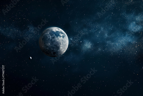 The Moon view from space © MASmaker