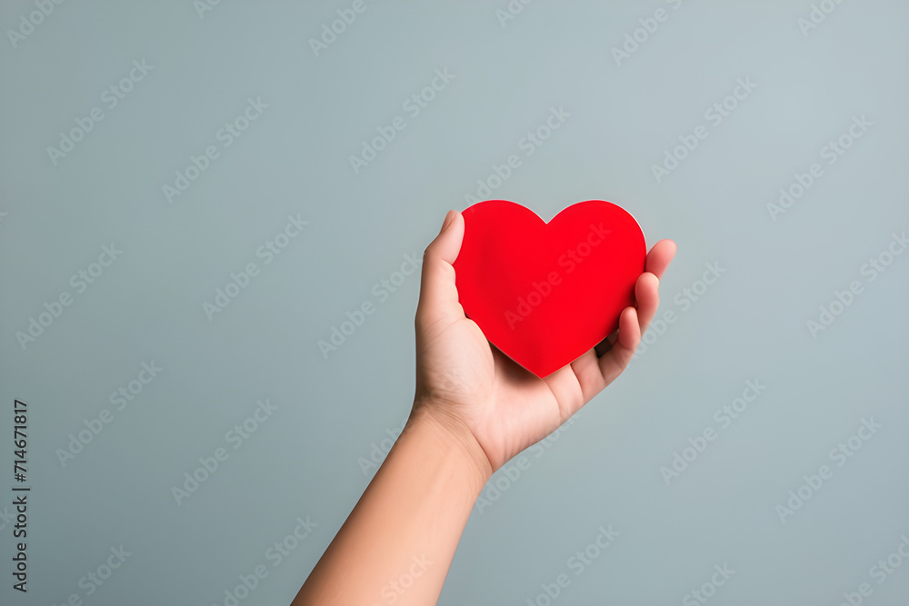 Fototapeta premium Hand holding heart