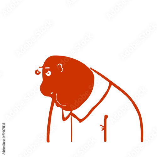 disgruntled person, troublemaker, downer
underdog
