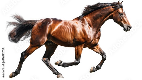 horse on isolated white background.