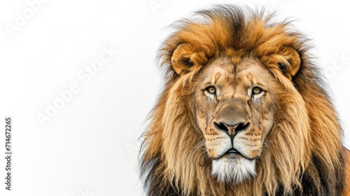lion on isolated white background. © buraratn