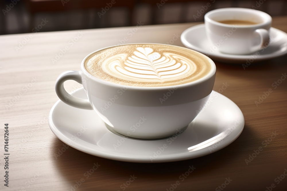 cup of cappuccino. Generative Ai cup of cappuccino. Generative Ai