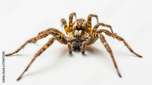 spider on isolated white background.