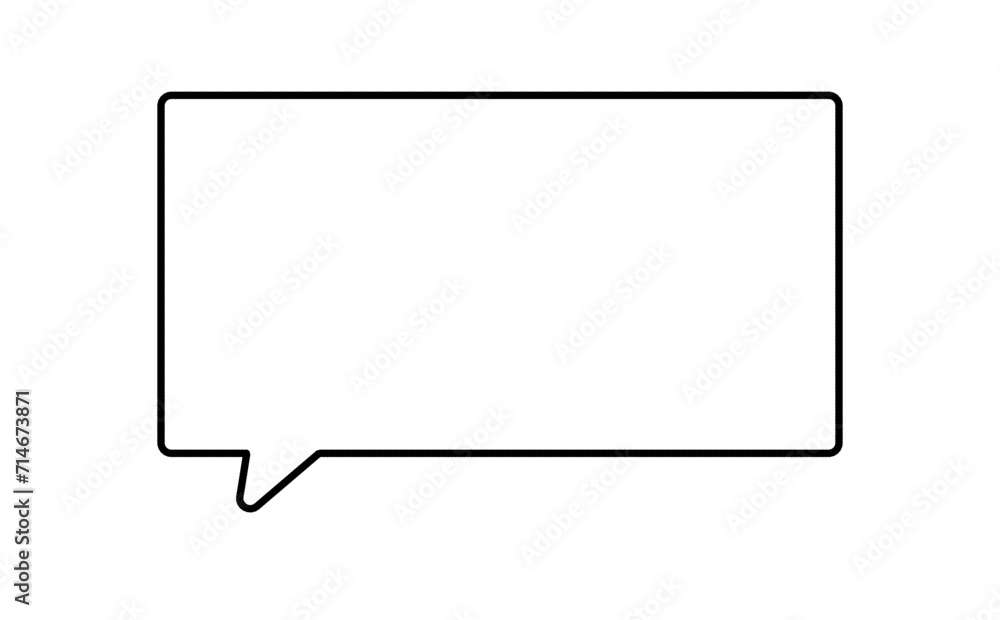 四角い吹き出し 四角い吹き出し