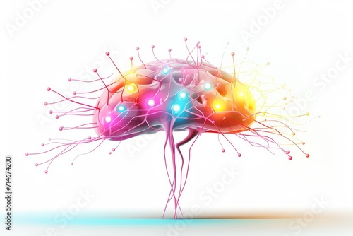 Synaptic connections, neural circuits: information processing interconnected neurons communication pathways. Dynamic network architecture, plasticity, functional connectivity mesmerizing brain realm