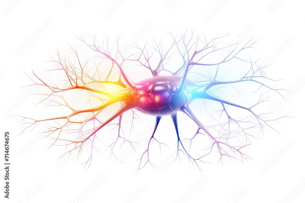 Obraz premium Synaptic connections, neural circuits: information processing interconnected neurons communication pathways. Dynamic network architecture, plasticity, functional connectivity mesmerizing brain realm