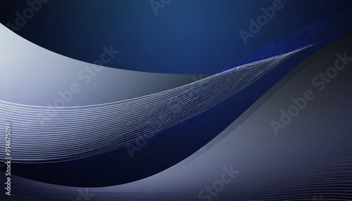abstract curve and wave on navy blue background