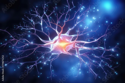 Colorful Nebula Neural Brain Cell Energy Connections  Brain Dots Pattern Neuronal Network  Vibrant fractal light Microscopic Mycelium Membran  Colored DNA neuron motley radiant medical human Mind axon